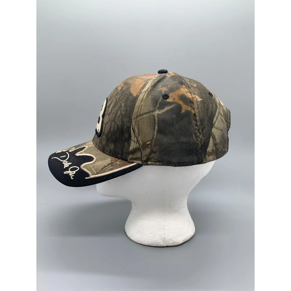 Vintage Dale Earnhardt Jr 8 NASCAR Camo RealTree Adjustable Baseball Hat Mens
